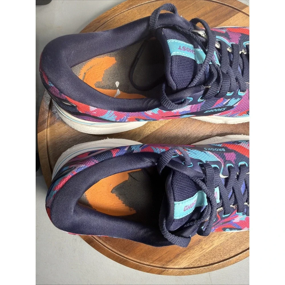 Brooks Ghost 15 Womens 8 B Blue Empower Her Eclipse Running Shoes 120380-1B-434